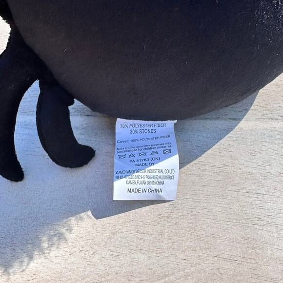 Halloween Smiling Face Spider Orange Hat Weighted Bottom Decoration Doorstop New - Picture 9 of 12